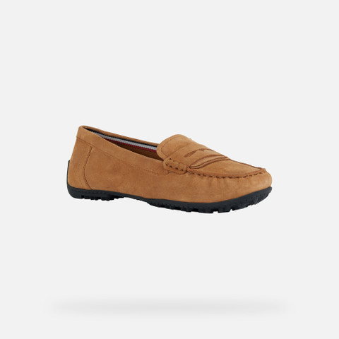 Suede loafers KOSMOPOLIS + GRIP WOMAN Camel - image number 2 | GEOX