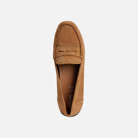 Suede loafers KOSMOPOLIS + GRIP WOMAN Camel - image number 5 | GEOX
