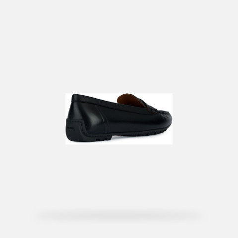Mocassins en cuir KOSMOPOLIS + GRIP FEMME Noir - image number 4 | GEOX
