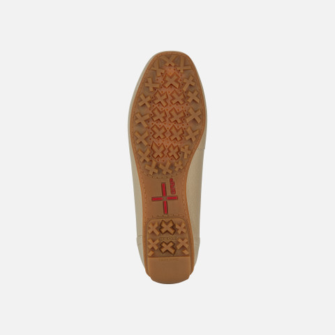leather loafers KOSMOPOLIS + GRIP WOMAN Light Gold - image number 6 | GEOX