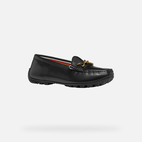 leather loafers KOSMOPOLIS + GRIP WOMAN Black - image number 2 | GEOX