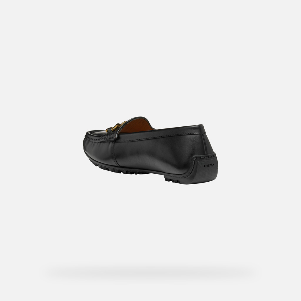 leather loafers KOSMOPOLIS + GRIP WOMAN Black - image number 3 | GEOX