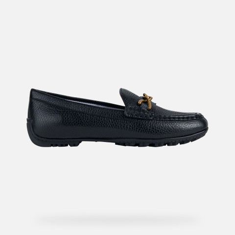 leather loafers KOSMOPOLIS + GRIP WOMAN Black - image number 1 | GEOX
