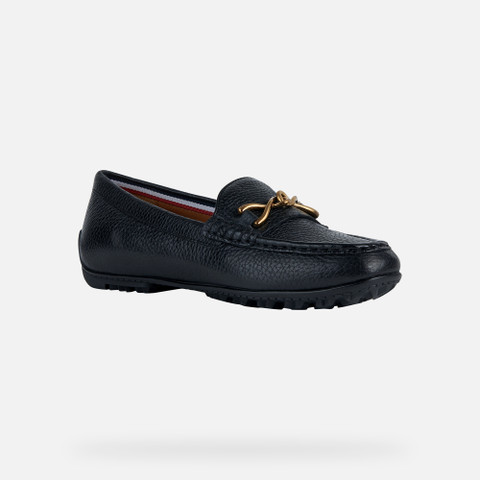 leather loafers KOSMOPOLIS + GRIP WOMAN Black - image number 2 | GEOX