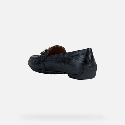 leather loafers KOSMOPOLIS + GRIP WOMAN Black - image number 3 | GEOX