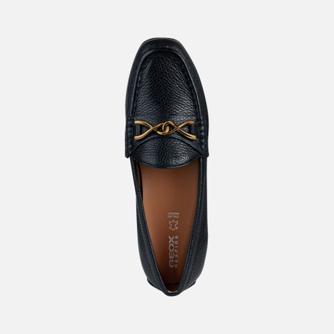 leather loafers KOSMOPOLIS + GRIP WOMAN Black - image number 5 | GEOX