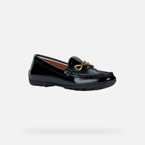 Leather loafers KOSMOPOLIS + GRIP WOMAN Black - image number 2 | GEOX