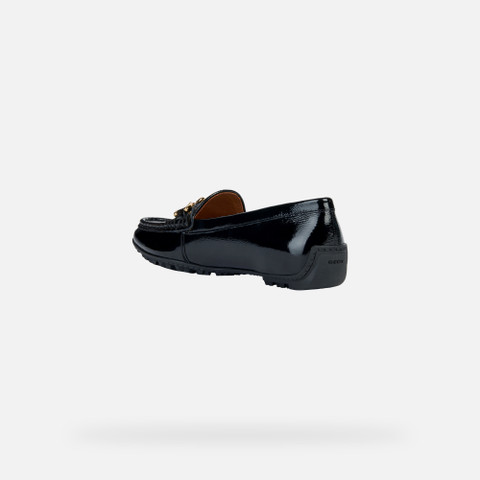 Leather loafers KOSMOPOLIS + GRIP WOMAN Black - image number 3 | GEOX