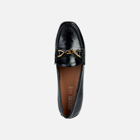 Leather loafers KOSMOPOLIS + GRIP WOMAN Black - image number 5 | GEOX