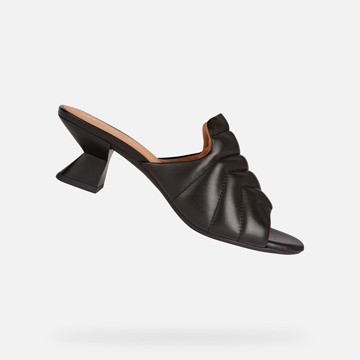 Medium-heeled sandals SANDAL ONICE WOMAN Black | GEOX