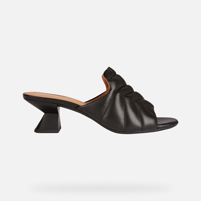 Medium-heeled sandals SANDAL ONICE WOMAN Black | GEOX