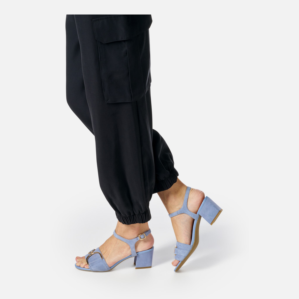 Medium-heeled sandals NEW ERAKLIA 50 WOMAN Light Blue - image number 1 | GEOX