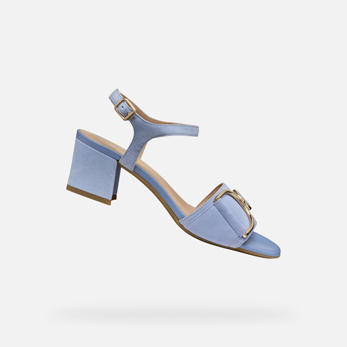 Medium-heeled sandals NEW ERAKLIA 50 WOMAN Light Blue | GEOX