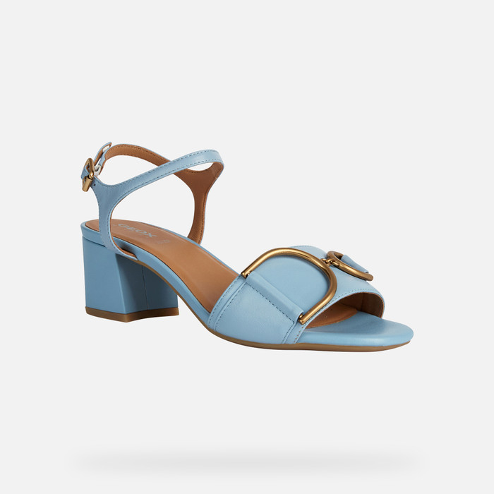 Geox® NEW ERAKLIA 50: Sky Medium-Heeled Sandals for Women | Geox