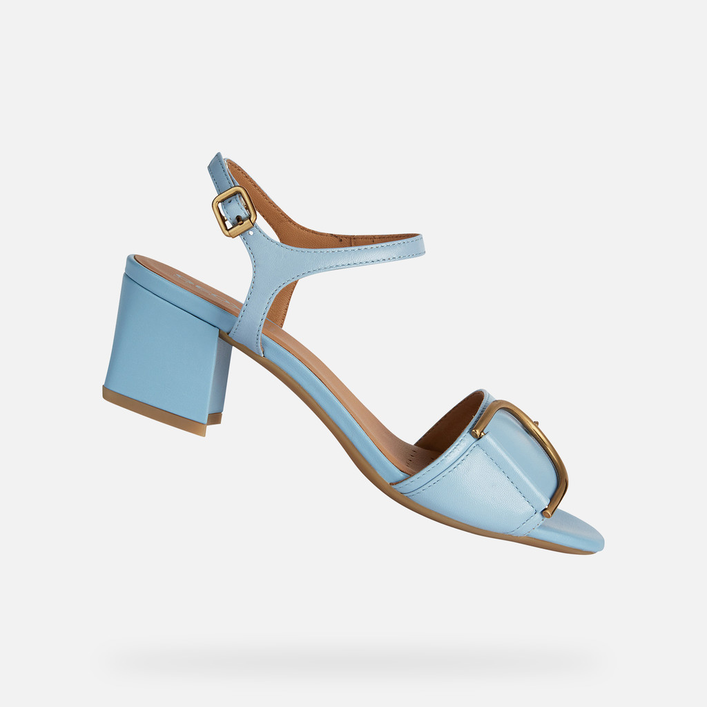 Geox® NEW ERAKLIA 50: Sky Medium-Heeled Sandals for Women | Geox
