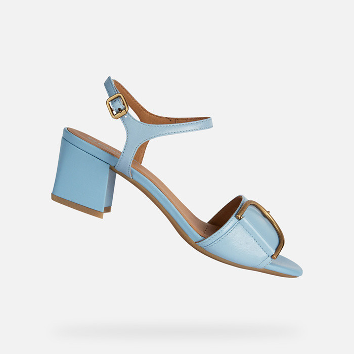 Sandales à talons moyens NEW ERAKLIA 50 FEMME Bleu ciel | GEOX