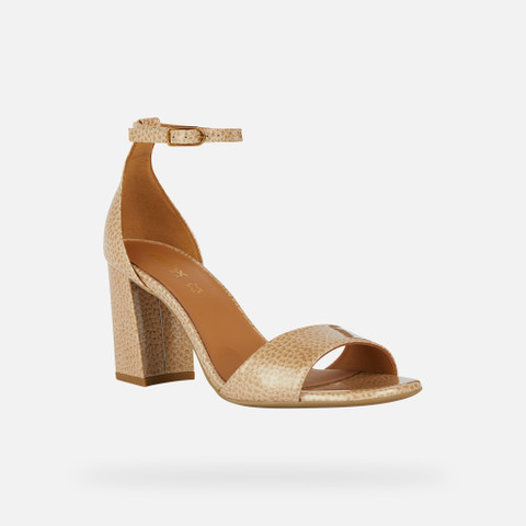high-heeled sandals NEW ERAKLIA 80 WOMAN Peach - image number 2 | GEOX