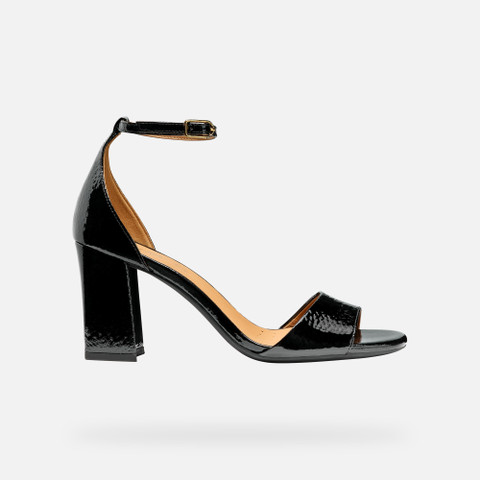 high-heeled sandals NEW ERAKLIA 80 WOMAN Black - image number 1 | GEOX