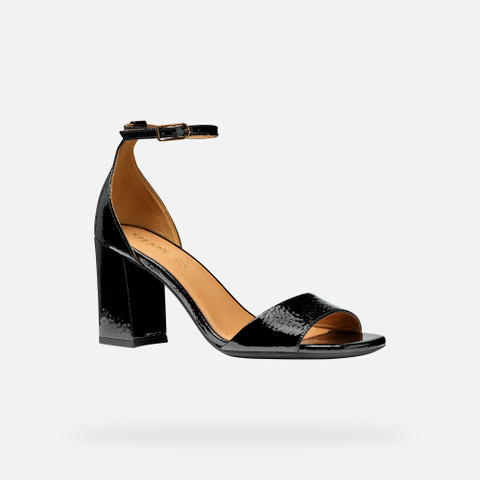 high-heeled sandals NEW ERAKLIA 80 WOMAN Black - image number 2 | GEOX