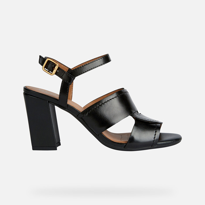 High-heeled sandals NEW ERAKLIA 80 WOMAN Black | GEOX