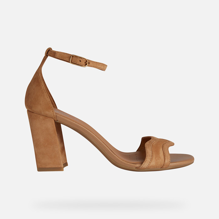 High-heeled sandals NEW ERAKLIA 80 WOMAN Camel | GEOX