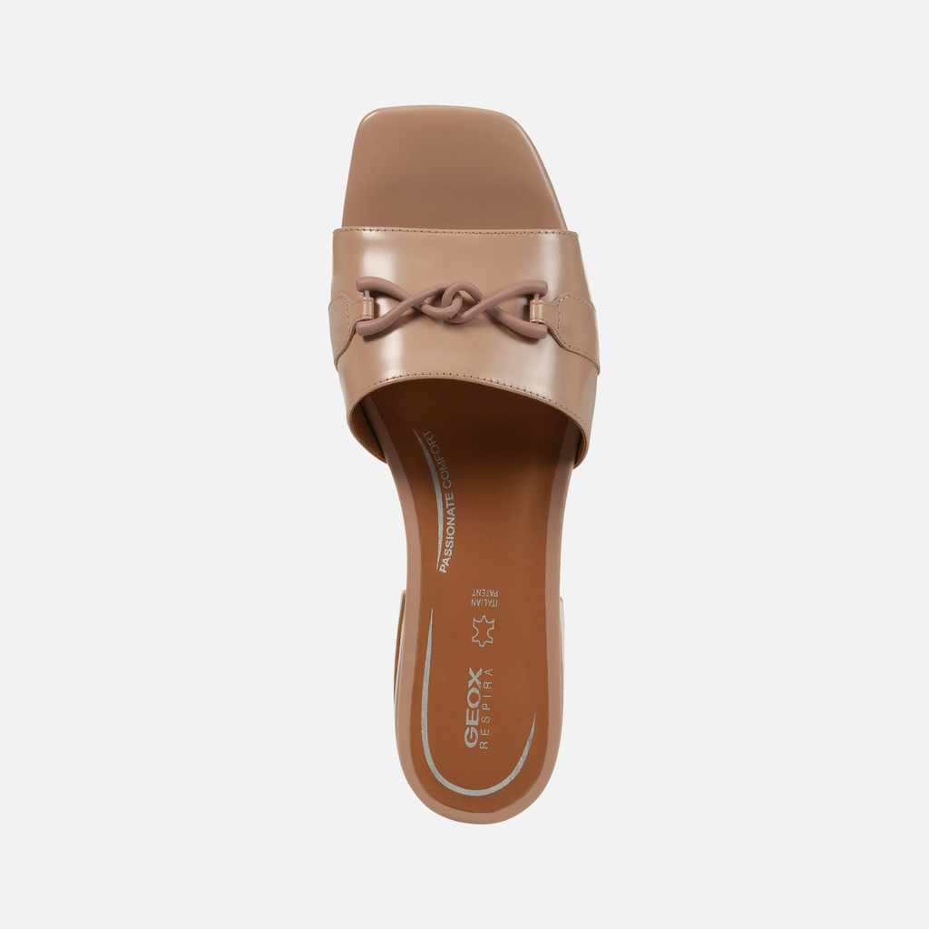 Geox® GENZIANA 30: Women's Nude Slippers