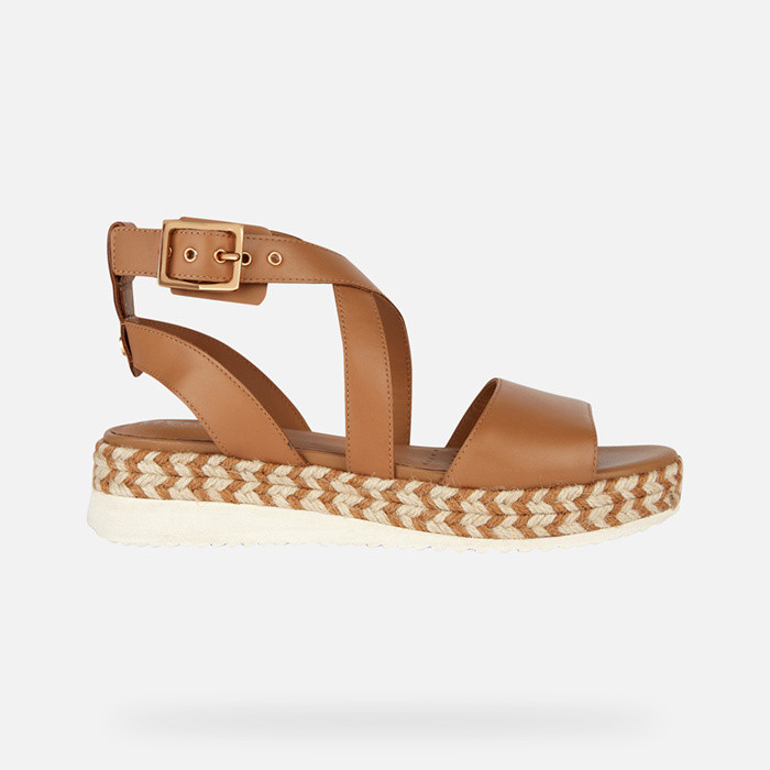 Platform sandals EOLIE WOMAN Camel | GEOX