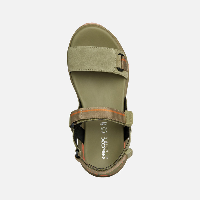 Geox® SORAPIS: Women's Pistachio Platform Sandals | Geox
