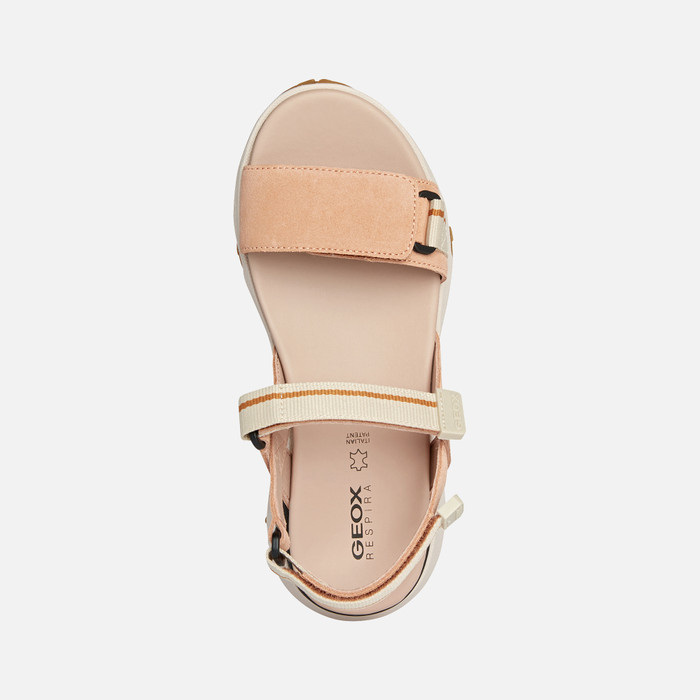 Geox® SORAPIS: Women's Peach Platform Sandals | Geox ® Online Store