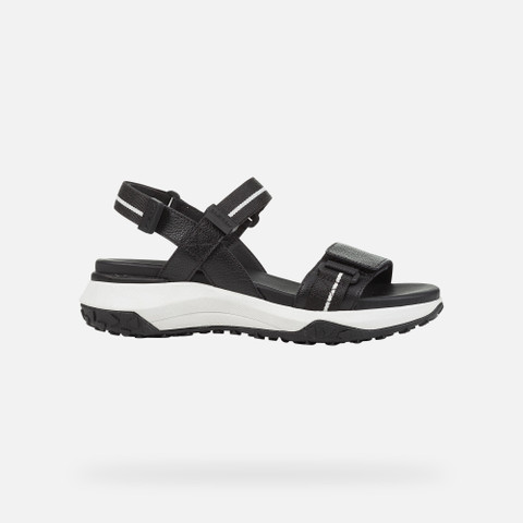 Sandals with straps SORAPIS + GRIP WOMAN Black - image number 1 | GEOX