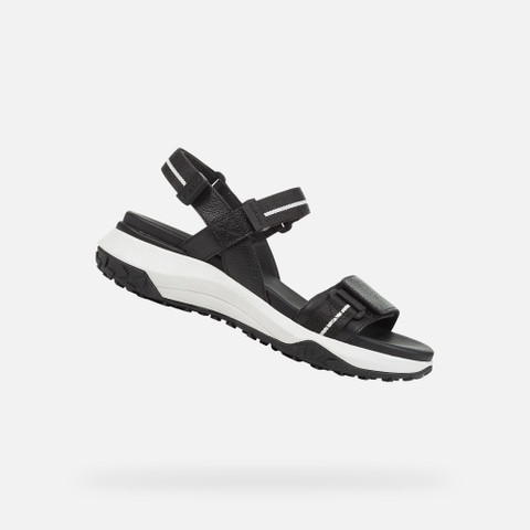 Sandals with straps SORAPIS + GRIP WOMAN Black - image number 0 | GEOX