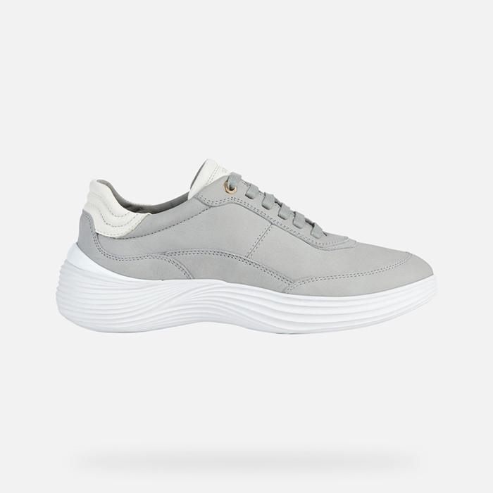 Low top sneakers FLUCTIS WOMAN Light Gray/White | GEOX