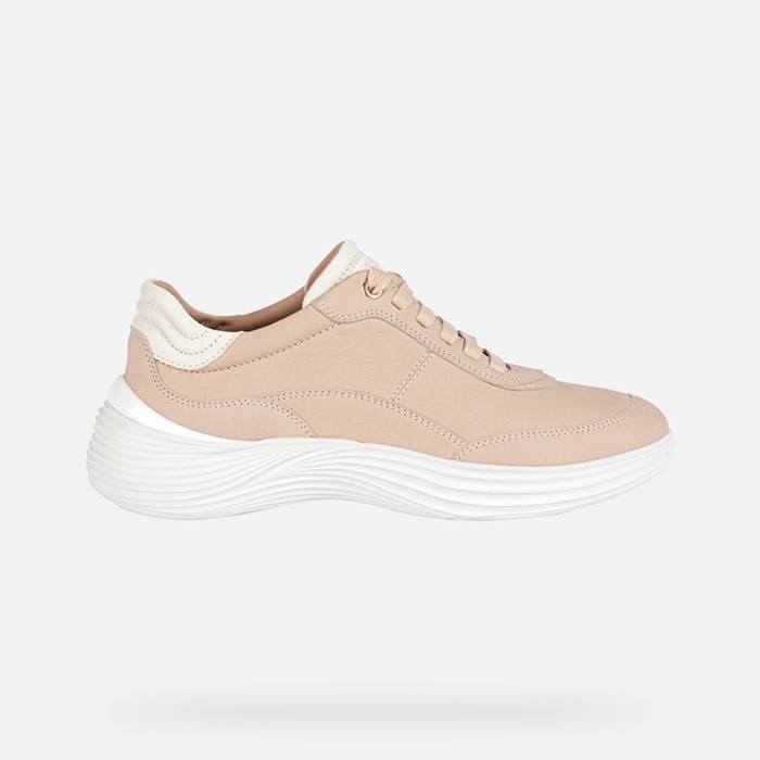 Low top sneakers FLUCTIS WOMAN Beige/White | GEOX