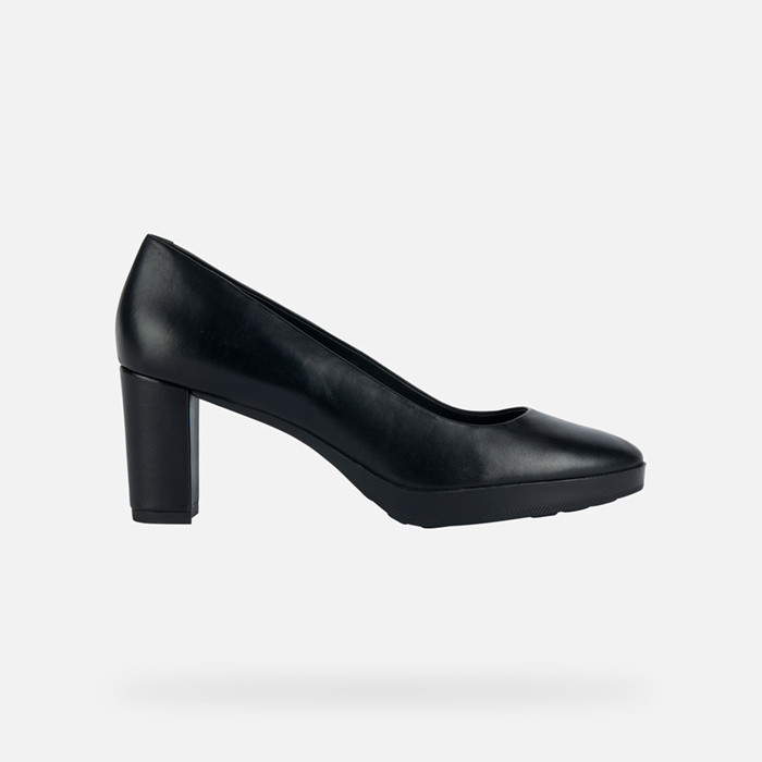 Zapatos de salón tacón medio WALK PLEASURE 60 MUJER Negro | GEOX