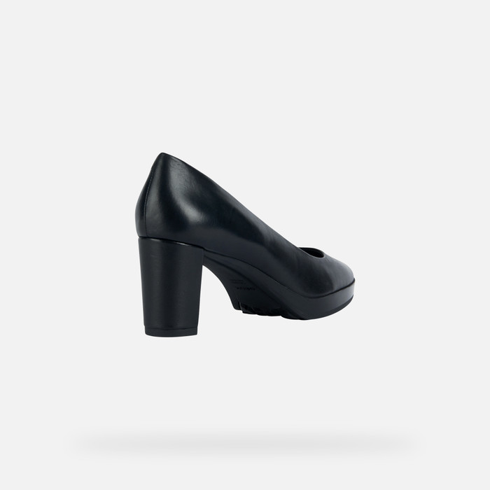 Geox® WALK PLEASURE 60: Women's black Medium Heel Pumps | Geox®