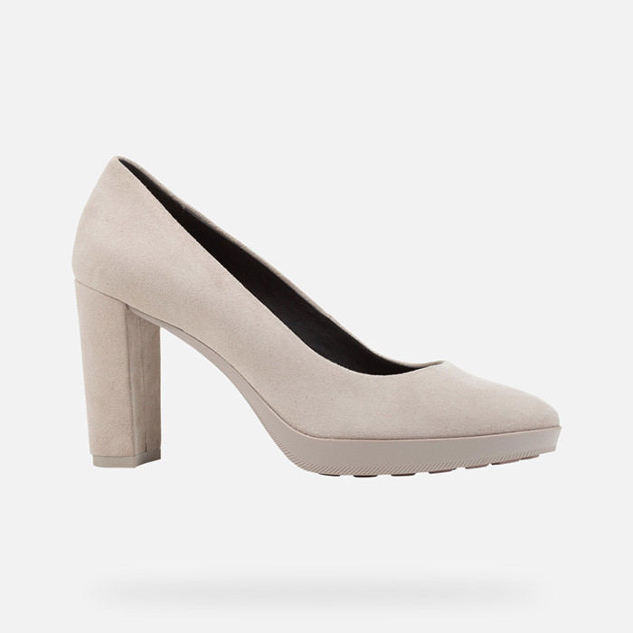 High-heeled court shoes WALK PLEASURE 85 WOMAN Sand | GEOX