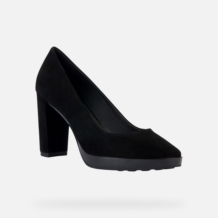Geox® WALK PLEASURE: High-Heeled Court Shoes black Woman | Geox®