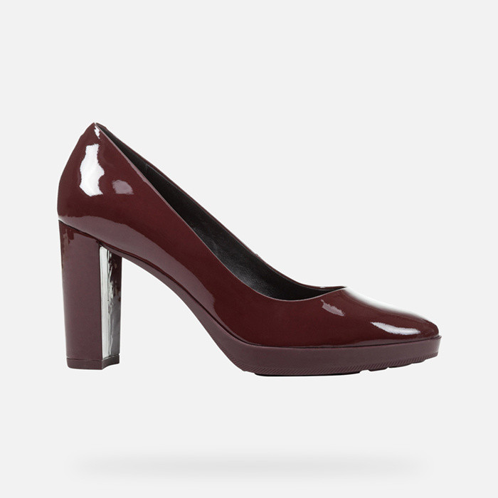 High-heeled court shoes WALK PLEASURE 85 WOMAN Wine | GEOX