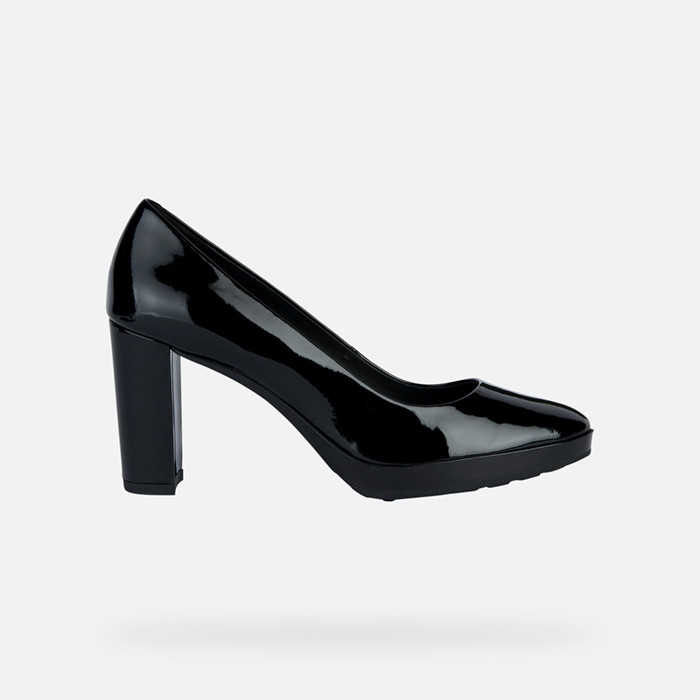 High-heel court shoes WALK PLEASURE 85 WOMAN Black | GEOX