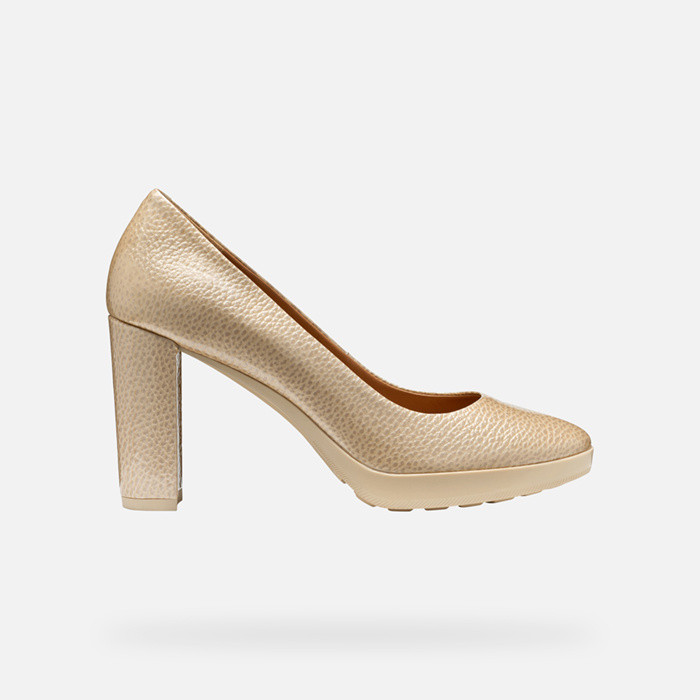 High-heeled court shoes WALK PLEASURE 85 WOMAN Dark Skin | GEOX