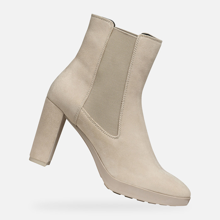 High-heel ankle boots WALK PLEASURE 85 WOMAN Sand | GEOX