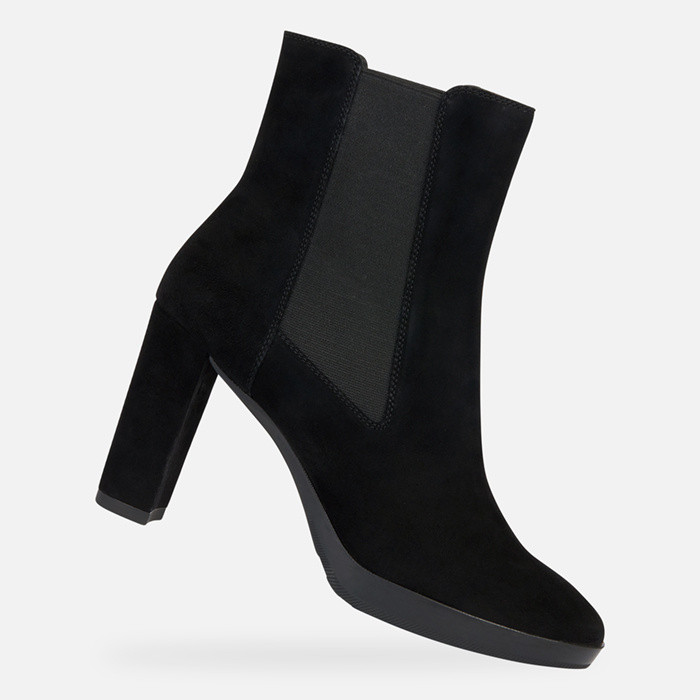 High-heel ankle boots WALK PLEASURE 85 WOMAN Black | GEOX