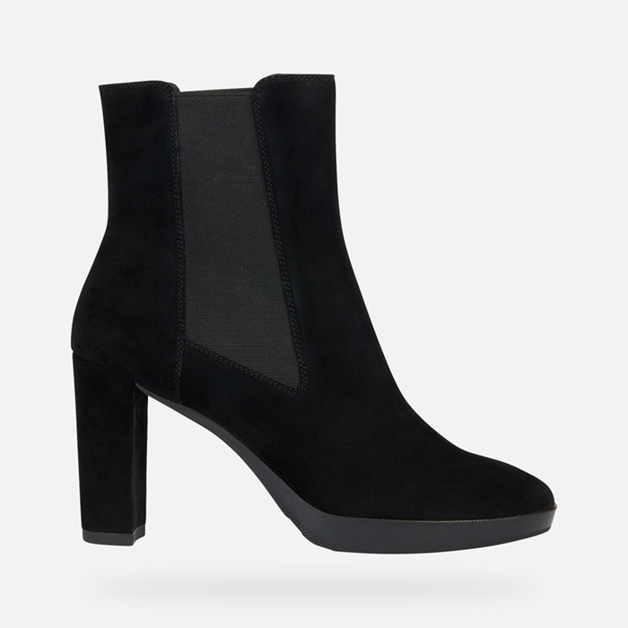 High-heel ankle boots WALK PLEASURE 85 WOMAN Black | GEOX