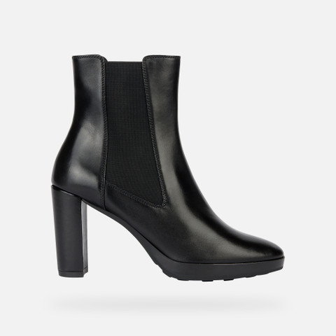 Geox® WALK PLEASURE: High-Heel Ankle Boots black Woman | Geox®