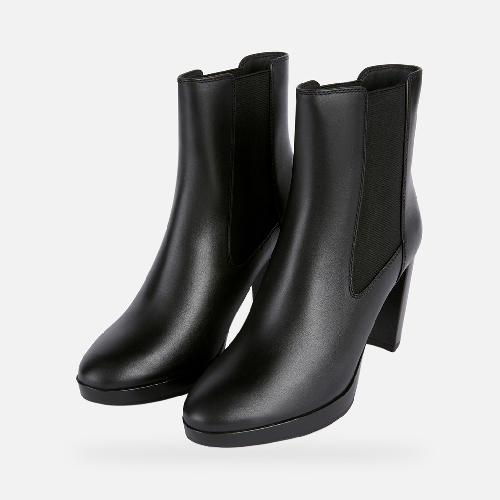 High-heel ankle boots WALK PLEASURE 85 WOMAN Black - image number 9 | GEOX