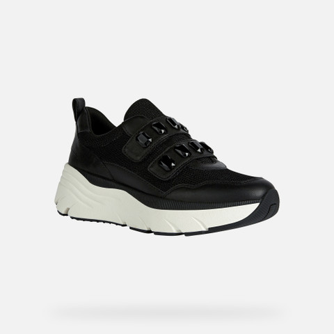 Wedge Sneakers DIAMANTA WOMAN Black - image number 2 | GEOX