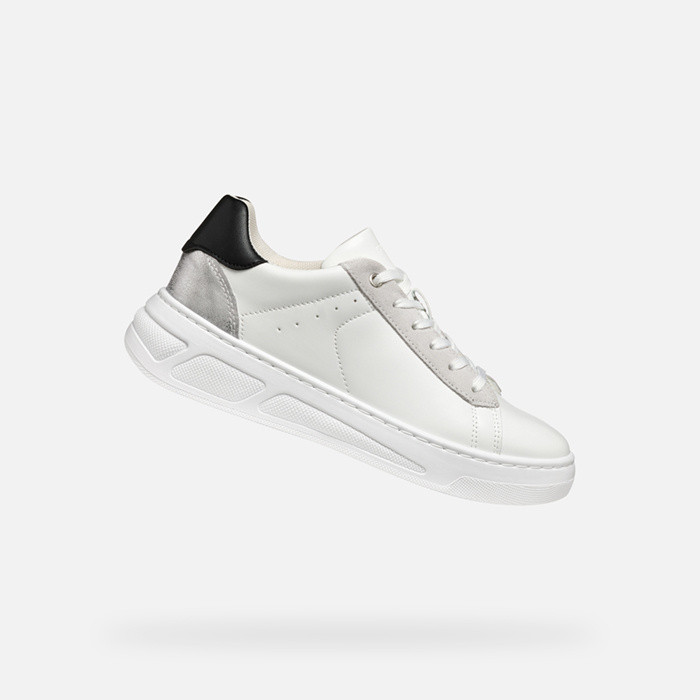 Low top sneakers LJUBA WOMAN White/Silver | GEOX