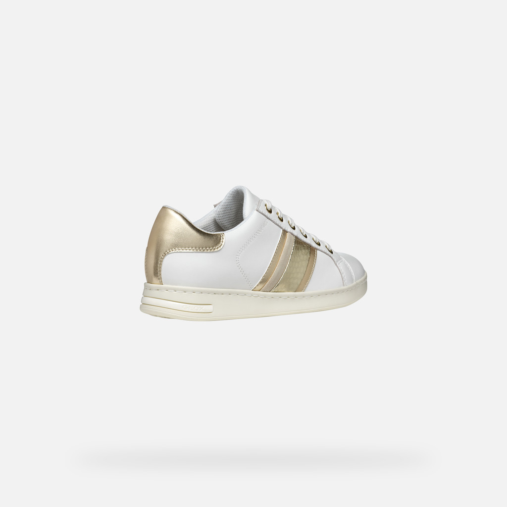 Low top sneakers JAYSEN WOMAN White/Light Gold - image number 5 | GEOX