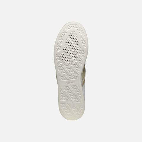 Low top sneakers JAYSEN WOMAN White/Light Gold - image number 7 | GEOX
