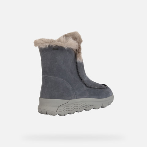 Geox SPHERICA 4X4 ABX FEMME bottes en daim Gris Geox